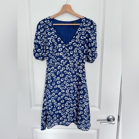 Aqua Dresses & Skirts - Aqua Bloomingdale’s dress size XS floral white and blue